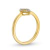 Zales 1/10 Ct. T.W. Diamond Marquise Outline Ring In 10K Gold Rings