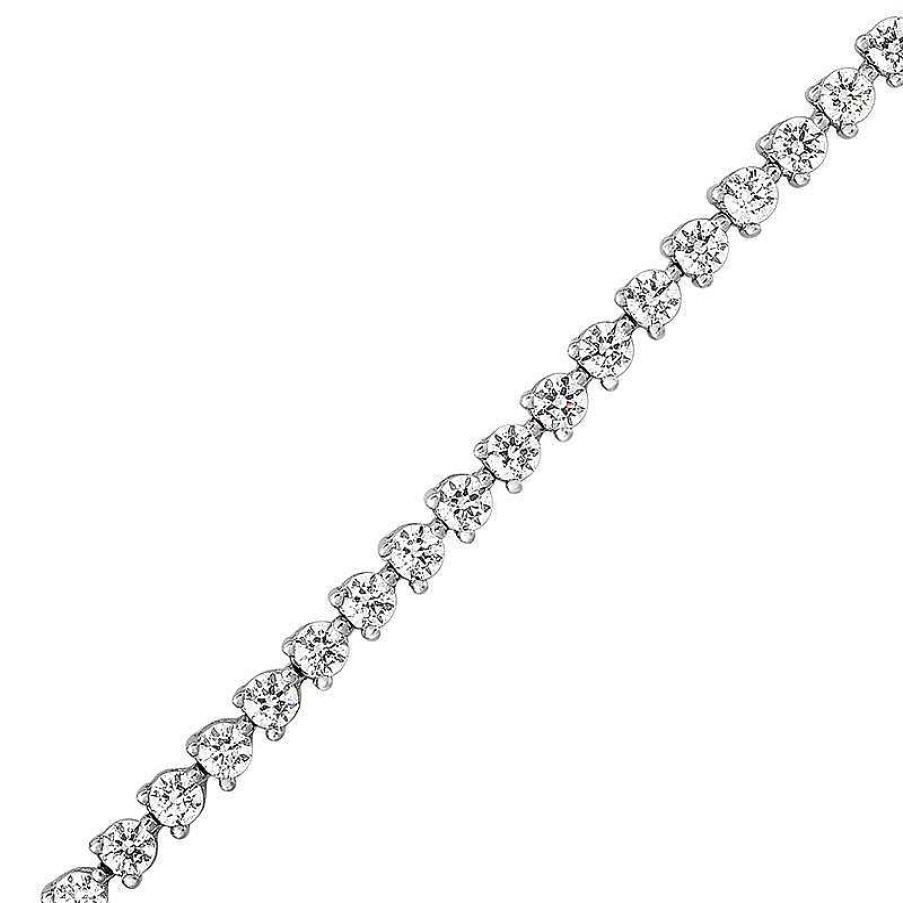 Zales 7 Ct. T.W. Diamond Tennis Bracelet In 14K White Gold Bracelets