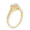 Zales 1/2 Ct. T.W. Composite Diamond Heart Frame Ring In 10K Gold Rings