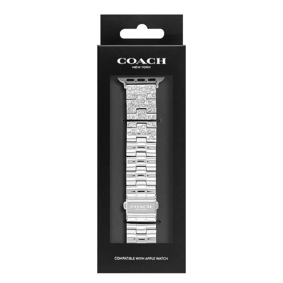 Coach Ladies' Coach Apple Straps Crystal Accent Interchangeable Replacement Band Smart Watch Attachment (Model: 14700149) Watches