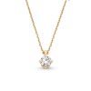 Zales 1/2 Ct. Certified Lab-Created Diamond Solitaire Pendant In 14K Gold (F/Si2) - 19" Necklaces