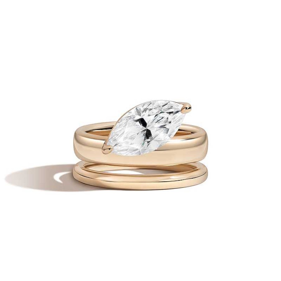 Zales Zales X Shahla 2 Ct. Certified Marquise Lab-Created Diamond Solitaire Double Donut Engagement Ring In 14K Gold Rings