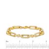 Zales 10.4Mm Oval Link Chain Bracelet In Hollow 10K Gold - 7.5" Bracelets