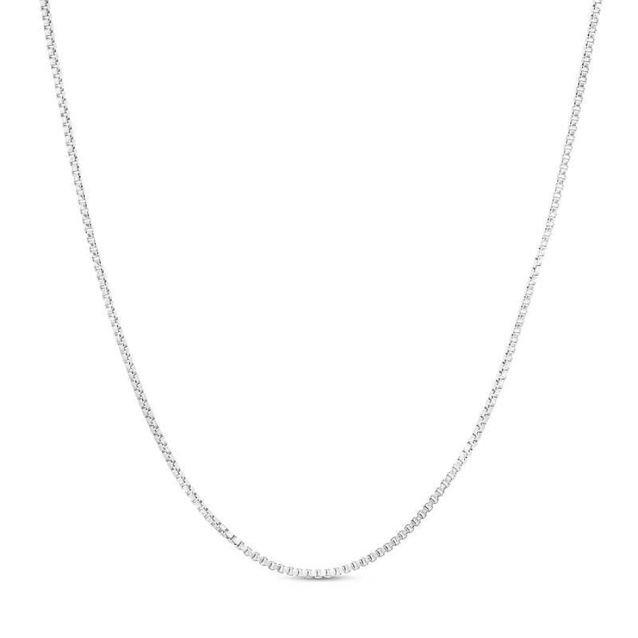 Zales 0.9Mm Box Chain Necklace In Sterling Silver - 20" Necklaces