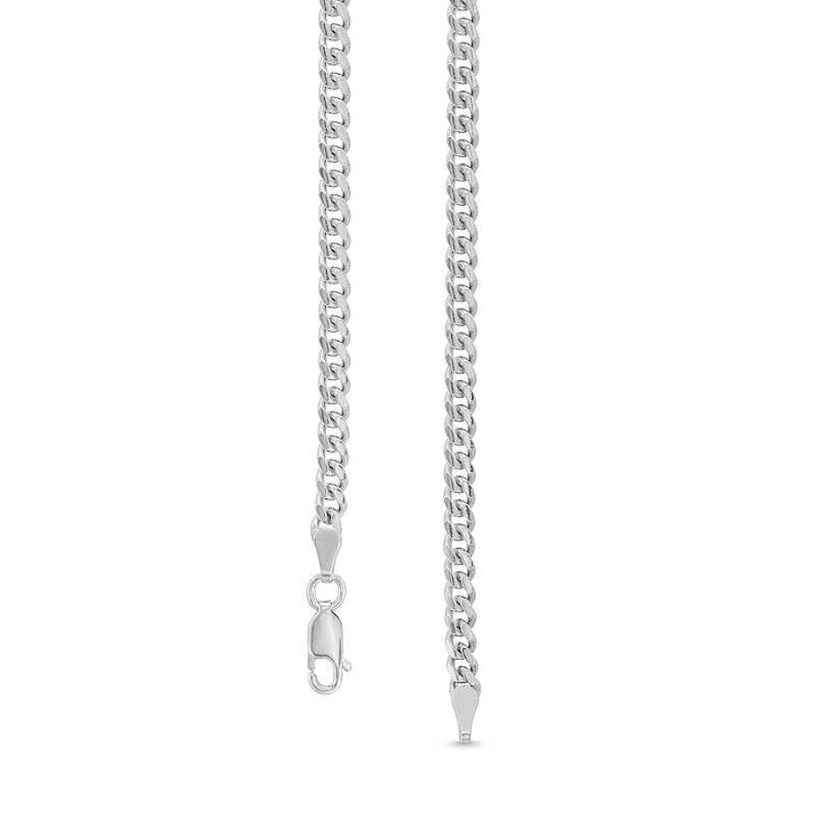 Zales 3.5Mm Solid Miami Cuban Chain Necklace In Sterling Silver - 20" Necklaces