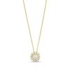 Zales 1/2 Ct. T.W. Diamond Frame Pendant In 10K Gold (J/I2) - 20" Necklaces