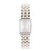 Calvin Klein Ladies' Calvin Klein Two-Tone Ip Watch With Rectangular Silver-Tone Dial (Model: 25000002) Watches