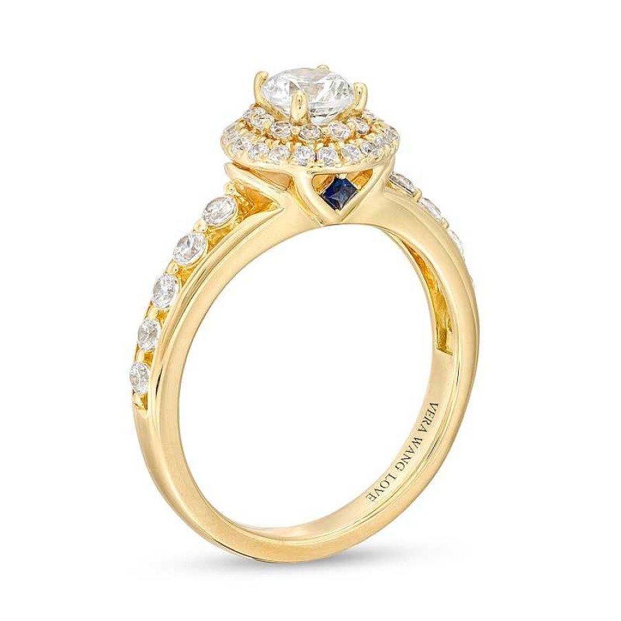 Zales Vera Wang Love Collection 1 Ct. T.W. Diamond Double Frame Engagement Ring In 14K Gold Rings