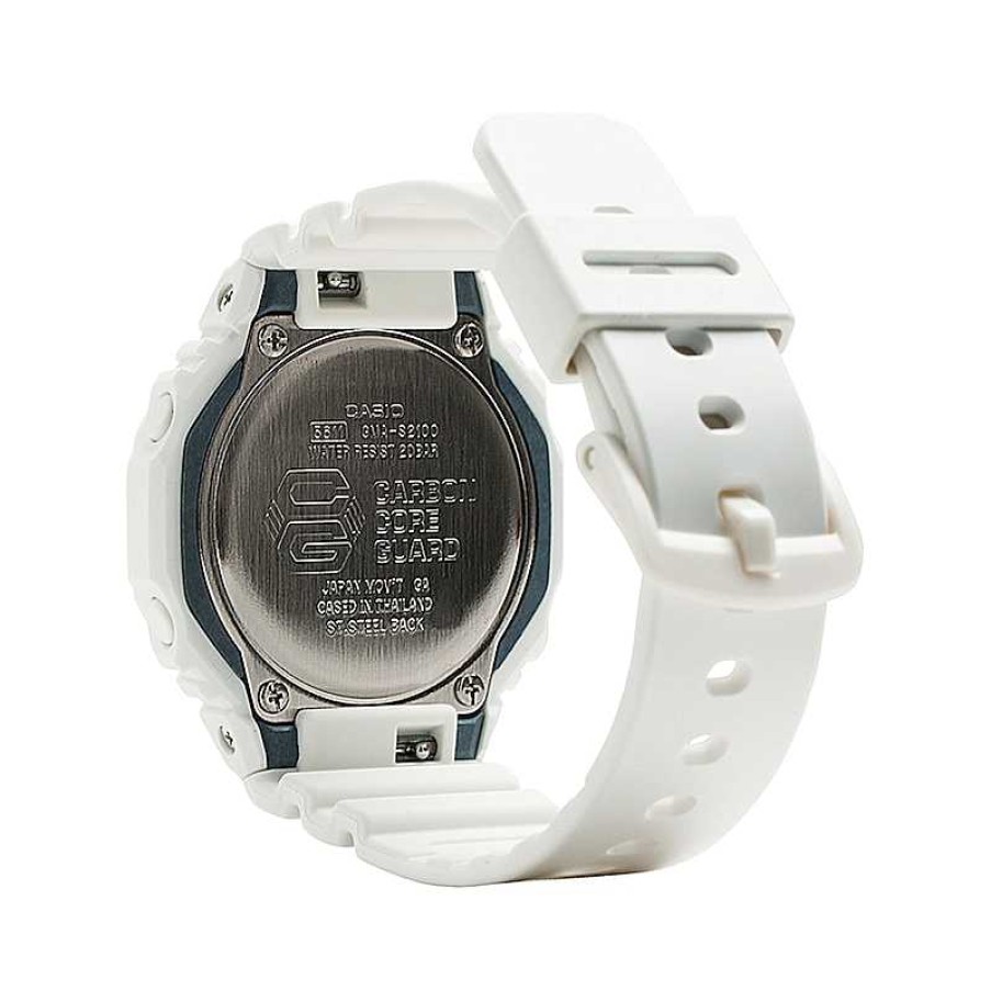 Casio G-Shock Women'S Casio G-Shock S Series White Resin Strap Watch With White Dial (Model: Gmas2100-7A) Watches