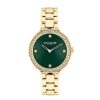 Coach Ladies' Coach Chelsea Crystal Accent Gold-Tone Ip Watch With Green Dial (Model: 14504251) Watches