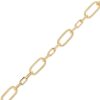 Zales Alternating Paper Clip Bracelet In Hollow 14K Gold - 7.5" Bracelets