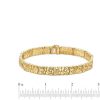 Zales Men'S 9.0Mm Nugget Link Bracelet In 10K Gold - 8.5" Bracelets