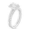 Zales 1-3/4 Ct. T.W. Certified Emerald-Cut Lab-Created Diamond Frame Bridal Set In 14K White Gold (I/Si2) Rings