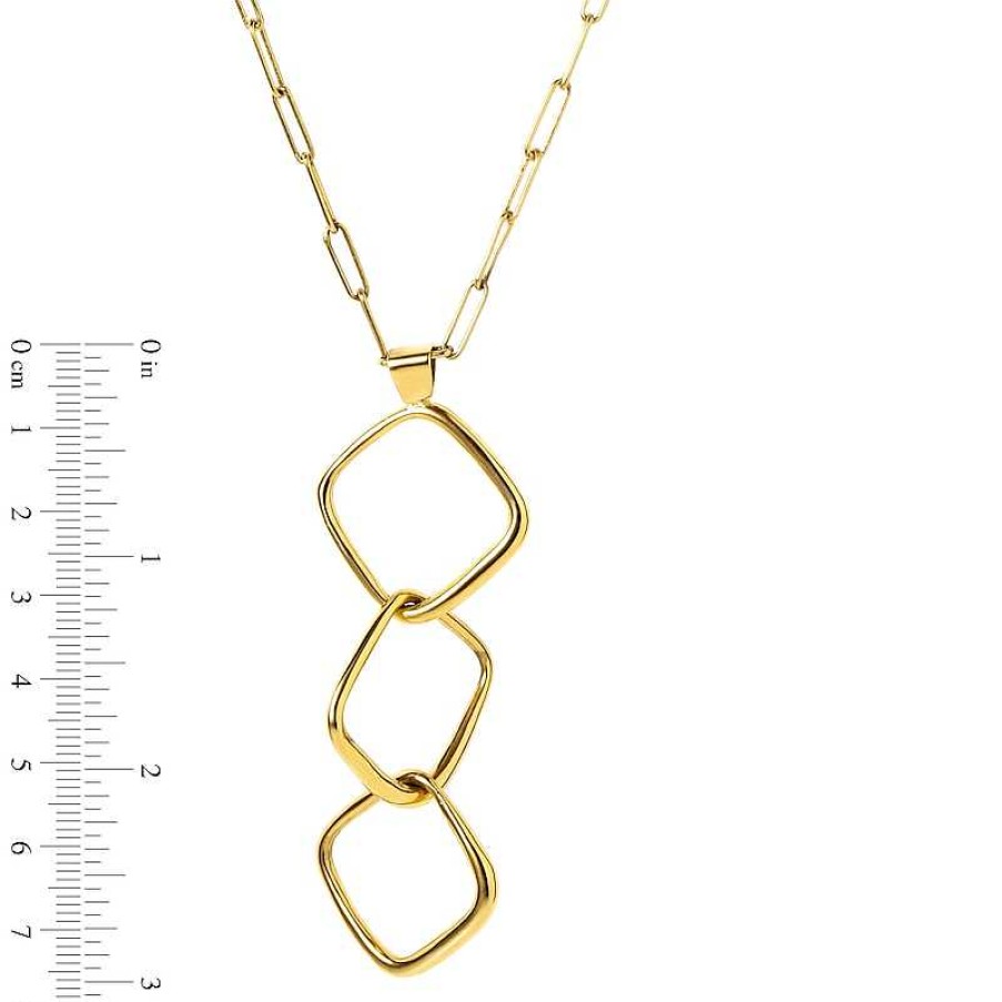 Zales Zales X Soko Laini Dangle Necklace In Brass With 24K Gold Plate - 18.5" Necklaces