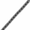 Zales 1/4 Ct. T.W. Black Diamond Tennis Bracelet In Sterling Silver Bracelets