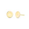 Zales Polished Circle Stud Earrings In 14K Gold Earrings