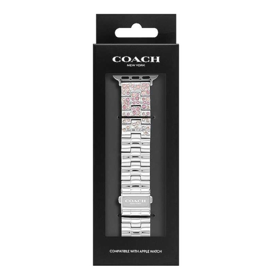 Coach Ladies' Coach Apple Straps Ombr Crystal Accent Interchangeable Replacement Band Smart Watch Attachment (Model:14700148) Watches