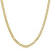 Zales Italian Gold 4.5Mm Cuban Curb Chain Necklace In Hollow 10K Gold - 22" Necklaces