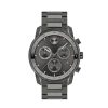 Movado Men'S Movado Bold® Verso Gunmetal Grey Ip Chronograph Watch With Grey Dial (Model: 3600743) Watches