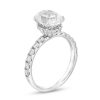 Zales 2-3/4 Ct. T.W. Certified Oval Lab-Created Diamond Hidden Frame Engagement Ring In 14K White Gold (F/Vs2) Rings