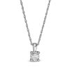 Zales 1/10 Ct. Diamond Solitaire Pendant In Sterling Silver (J/I3) Necklaces