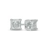 Zales 1/10 Ct. T.W. Princess-Cut Diamond Solitaire Stud Earrings In 14K White Gold (I/I2) Earrings