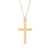 Zales Diamond-Cut Cross Pendant In 10K Gold Necklaces