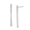 Zales 1 Ct. T.W. Journey Diamond Linear Drop Earrings In 10K White Gold Earrings