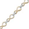 Zales 1/2 Ct. T.W. Diamond Infinity Loop Bracelet In 10K Gold - 7.25" Bracelets