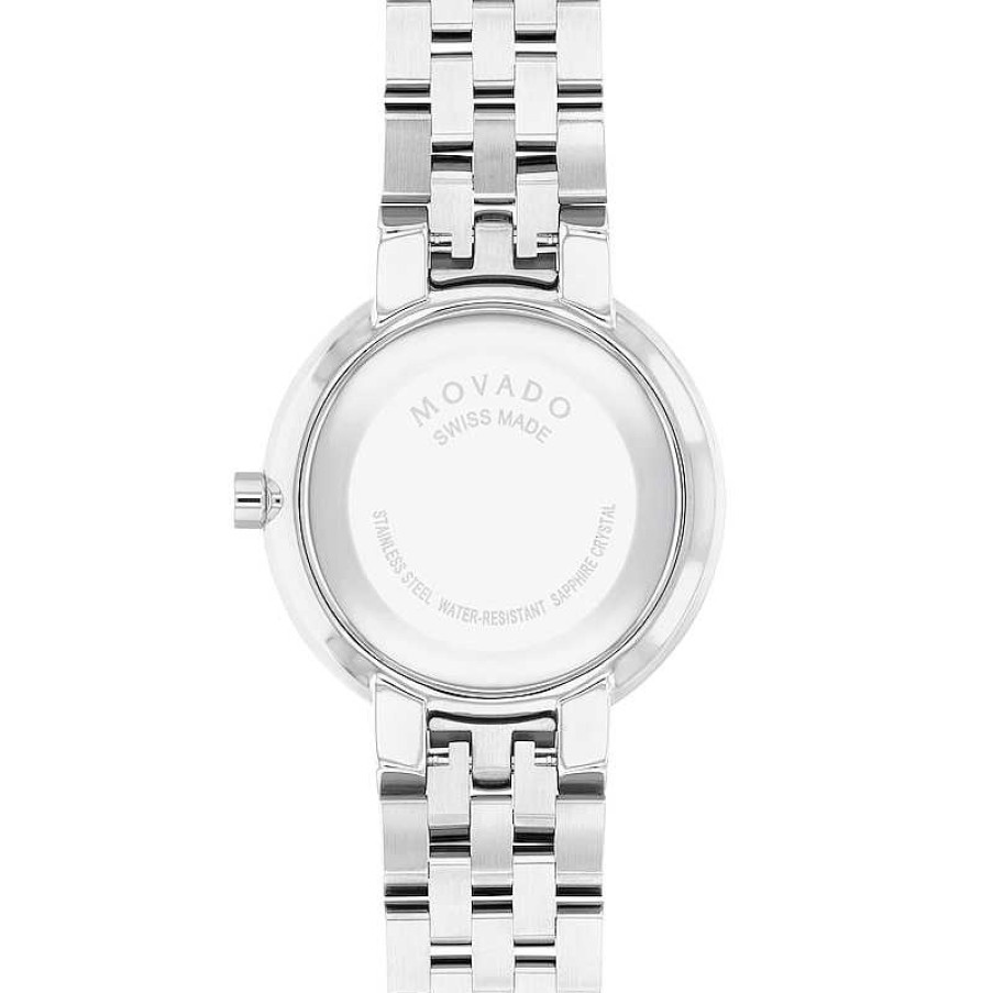 Movado Ladies' Movado Museum® Classic 1/4 Ct. T.W. Diamond Watch With Black Dial (Model: 0607814) Watches