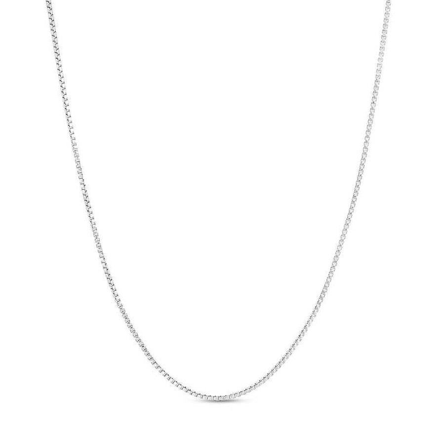 Zales 0.9Mm Box Chain Necklace In Sterling Silver - 18" Necklaces