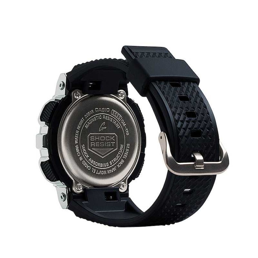 Casio G-Shock Men'S Casio G-Shock Classic Strap Watch With Black And Silver-Tone Dial (Model: Gm110-1A) Watches