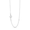 Zales Trillion-Cut Aquamarine And White Lab-Created Sapphire Pendant In Sterling Silver 18" Necklaces