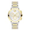 Movado Bold Ladies' Movado Bold® Evolution Two-Tone Ip Chronograph Watch With Silver-Tone Dial (Model: 3600968) Watches