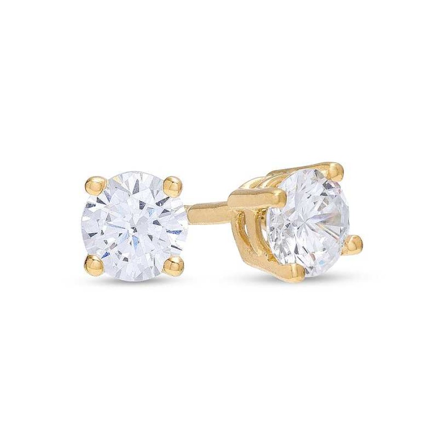 Zales 1/2 Ct. T.W. Certified Lab-Created Diamond Solitaire Stud Earrings In 14K Gold (F/Si2) Earrings