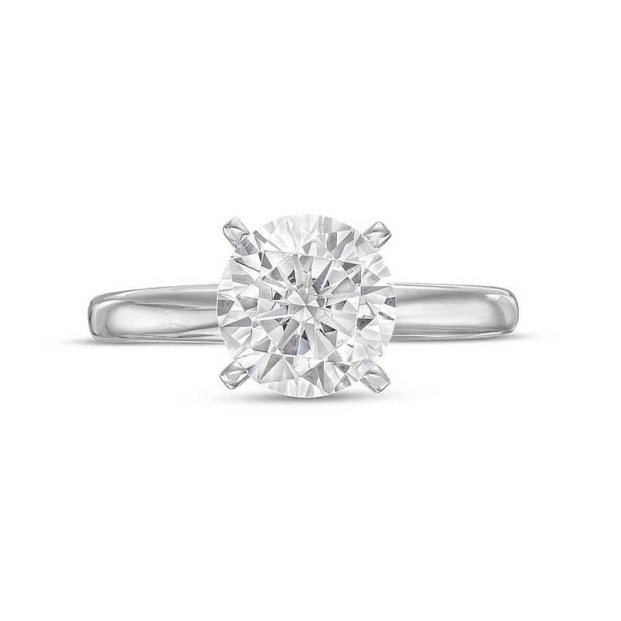 Zales 2 Ct. Certified Diamond Four Prong Solitaire Engagement Ring In 14K White Gold (I/I2) Rings