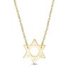 Zales Star Of David Necklace In Solid 14K Gold Necklaces