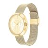 Calvin Klein Ladies' Calvin Klein Gold-Tone Ip Chronograph Mesh Watch With Sunray Dial (Model: 25200339) Watches