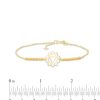 Zales Citrine Solar Plexus Chakra Symbol Bracelet In Sterling Silver With 18K Gold Plate 7.75" Bracelets