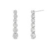 Zales 5/8 Ct. T.W. Multi-Diamond Graduated Drop Earrings In 10K White Gold Earrings