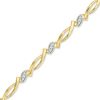 Zales 1/6 Ct. T.W. Diamond Station Bracelet In 10K Gold Bracelets