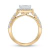 Zales Certified Princess-Cut Lab-Created Diamond Center Stone 2-1/2 Ct. T.W. Frame Engagement Ring In 14K Gold (F/Vs2) Rings