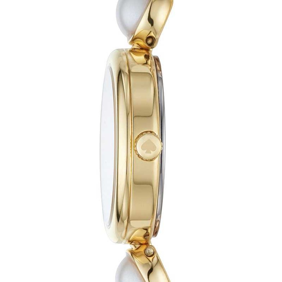 Kate Spade Ladies' Kate Spade Synthetic Pearl Gold-Tone Watch With Mother-Of-Pearl Dial (Model: Ksw1687) Watches