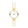 Movado Ladies' Movado Moda Two-Tone Pvd Ceramic Bangle Watch With White Dial (Model: 0607715) Watches