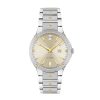 Movado Ladies' Movado Se Automatic Diamond Accent Two-Tone Pvd Watch With Champagne Dial (Model: 0607682) Watches