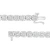 Zales 1/2 Ct. T.W. Diamond Cushion-Shaped Line Bracelet In Sterling Silver 7.25" Bracelets