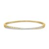 Zales 1/2 Ct. T.W. Certified Lab-Created Diamond Crossover Bangle Bracelet In Sterling Silver With 14K Gold Plate (I/Si2) Bracelets