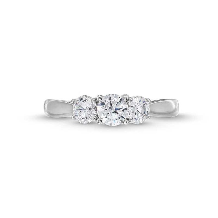 Zales 1 Ct. T.W. Diamond Past Present Future® Engagement Ring In 14K White Gold Rings