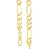 Zales Men'S 6.9Mm Figaro Chain Necklace In Solid 14K Gold - 22" Necklaces