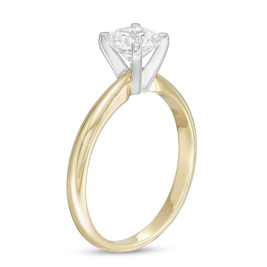 Zales 1 Ct. T.W. Certified Diamond Solitaire Engagement Ring In 14K Gold (I/I2) Rings